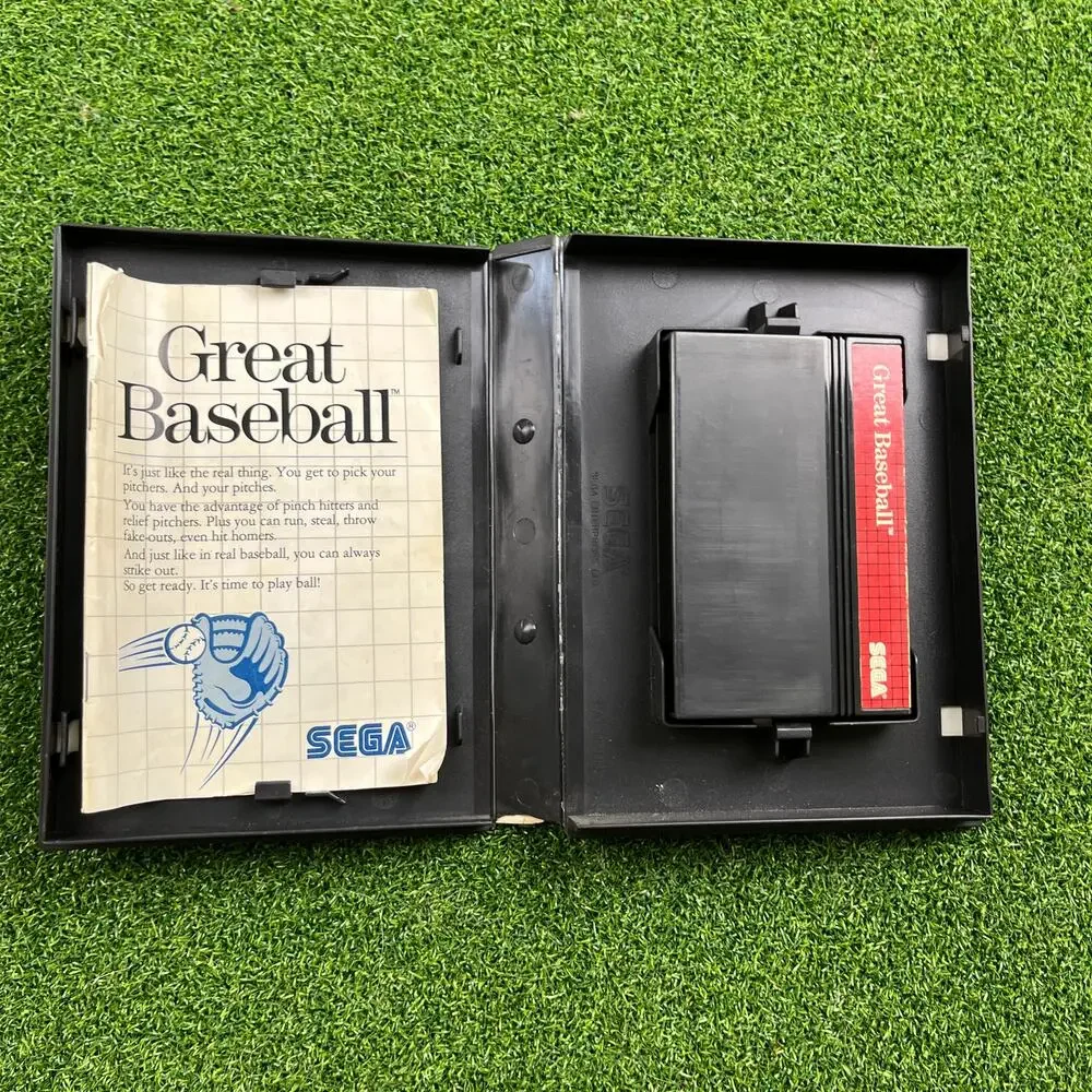 Great Baseball Sega Master System Rare Sports Video Game